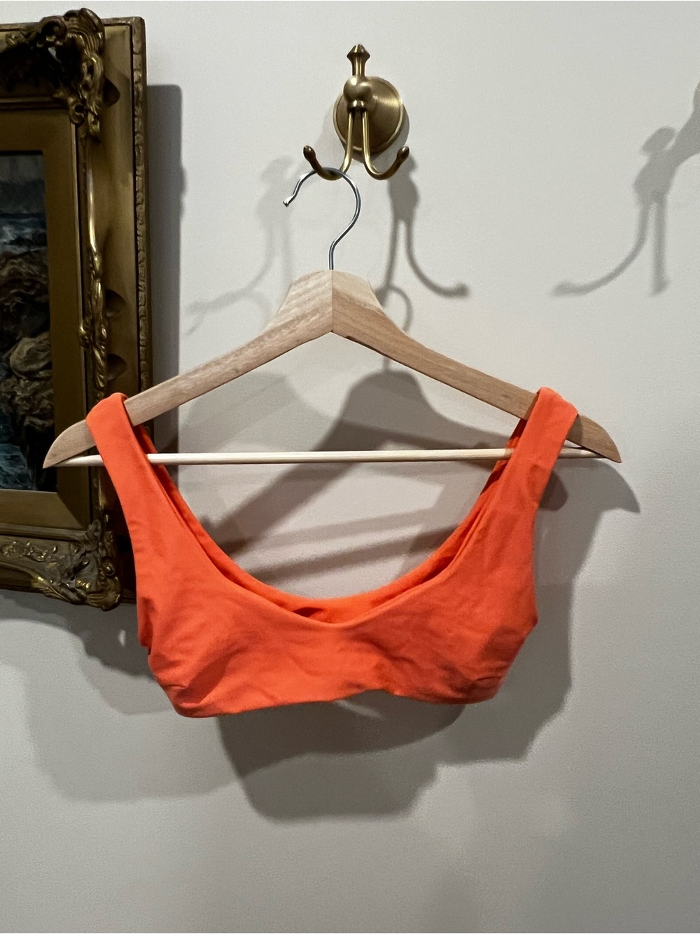 Blackbough Orange Scoop Neck Crop Top